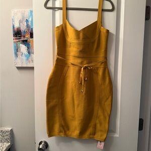Beautiful Mustard Yellow Sleeveless Dress